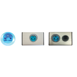 Reinforced 230Vac + E power socket of 230 Vac distribution regime IT solution